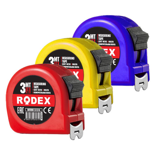 METRE ŞERİT 3 MT X 16 MM RODEX ( 12 AD )